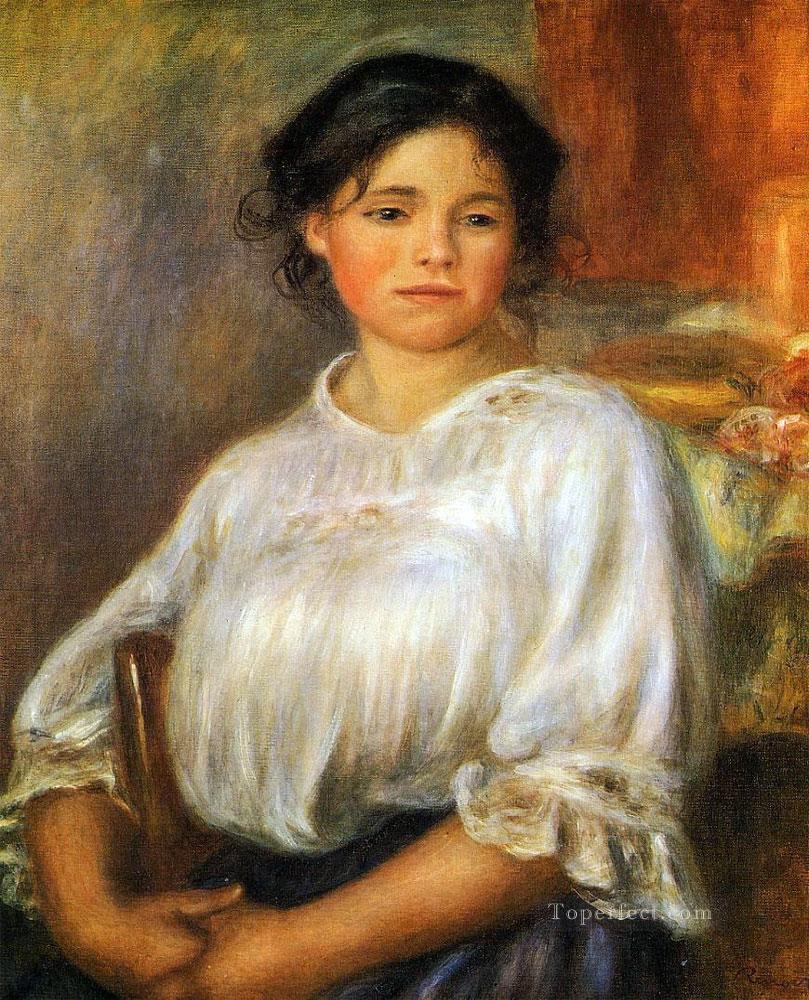 young woman seated Pierre Auguste Renoir Oil Paintings